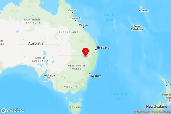 Moree,New South Wales Region Map