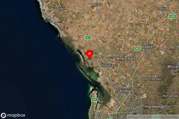 Port Gawler,South Australia Satellite Map