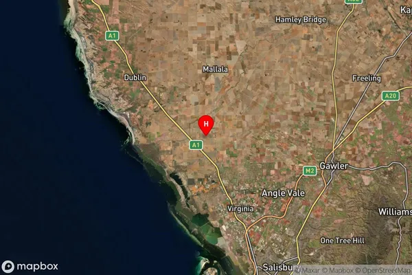 Korunye,South Australia Satellite Map