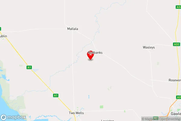 Redbanks,South Australia Area Map