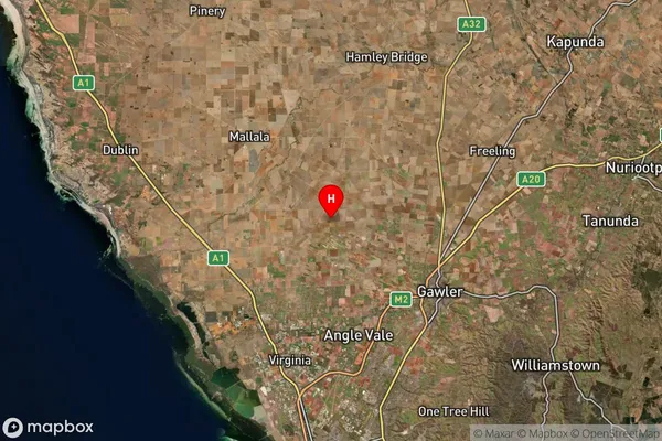 Reeves Plains,South Australia Satellite Map