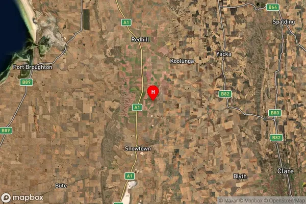 Burnsfield,South Australia Satellite Map