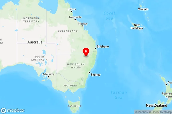 Terry Hie Hie,New South Wales Region Map