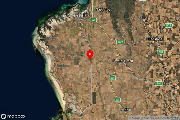 Lower Broughton,South Australia Satellite Map