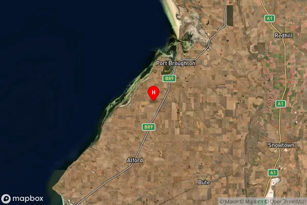 Ward Hill,South Australia Satellite Map