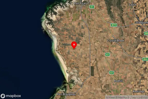 Wandearah,South Australia Satellite Map