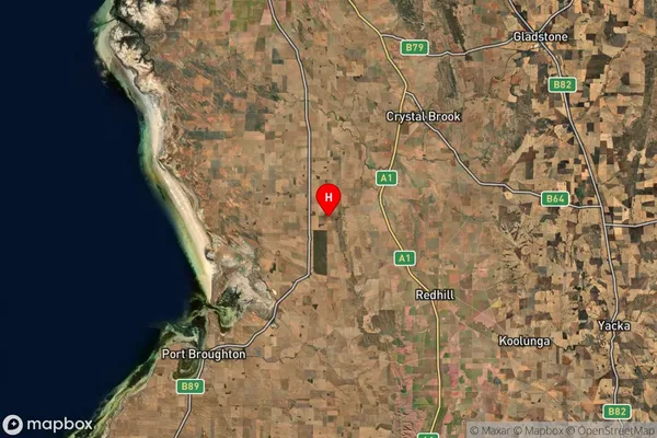 Wandearah East,South Australia Satellite Map