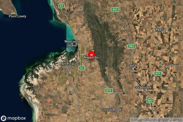 Napperby,South Australia Satellite Map