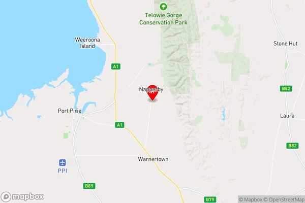 Napperby,South Australia Area Map