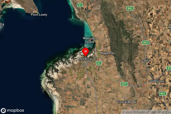 Port Pirie,South Australia Satellite Map