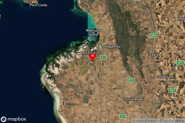 Port Pirie South,South Australia Satellite Map