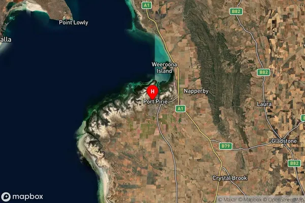 Port Pirie West,South Australia Satellite Map