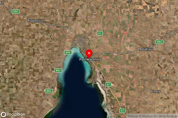 Port Wakefield,South Australia Satellite Map