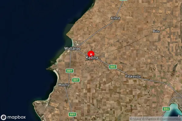 Jerusalem,South Australia Satellite Map