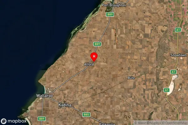 Alford,South Australia Satellite Map