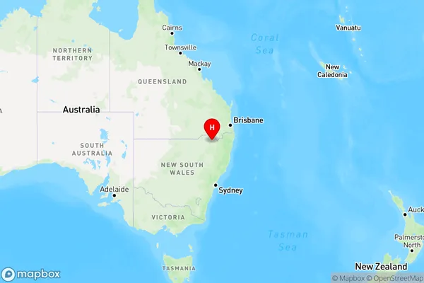 Coolatai,New South Wales Region Map