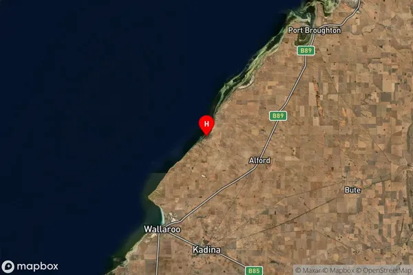 Tickera,South Australia Satellite Map