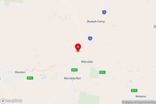 Warialda,New South Wales Area Map