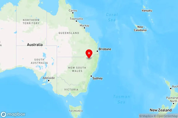 Warialda,New South Wales Region Map