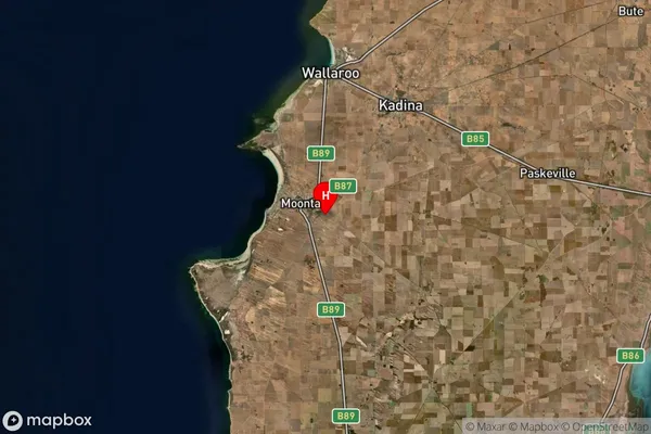 East Moonta,South Australia Satellite Map