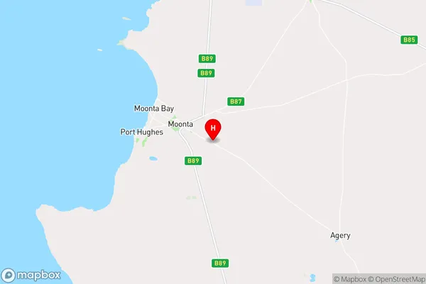 East Moonta,South Australia Area Map