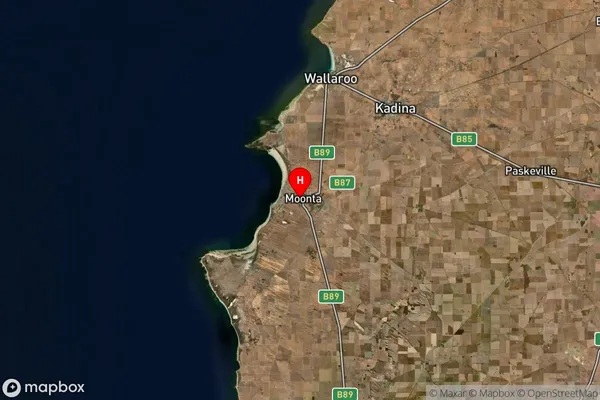 Moonta,South Australia Satellite Map