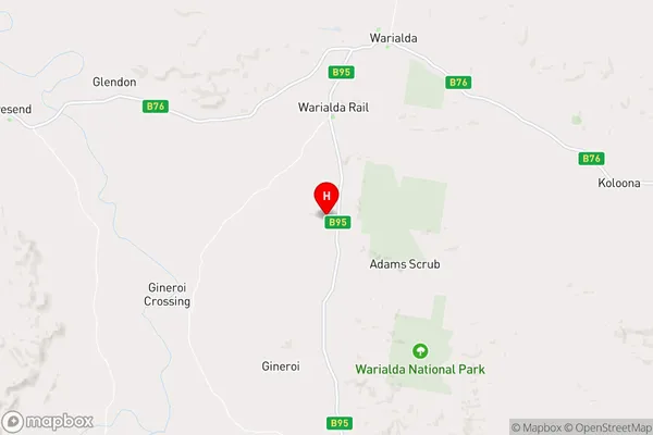 Warialda Rail,New South Wales Area Map