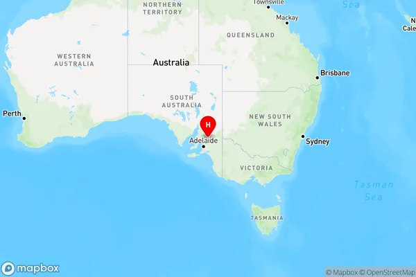 Australia Plains,South Australia Region Map