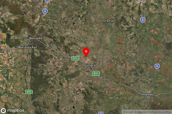 Delungra,New South Wales Satellite Map