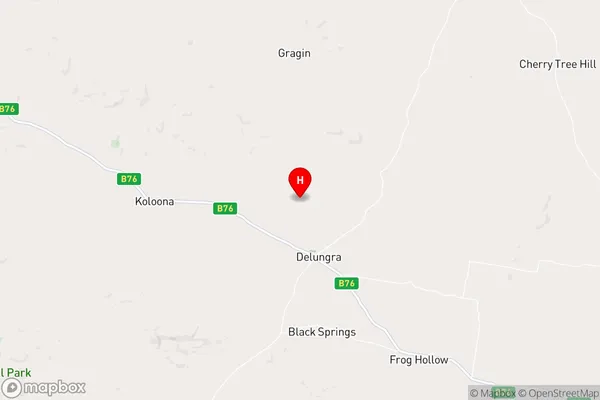 Delungra,New South Wales Area Map