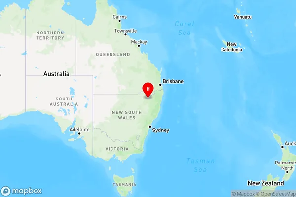 Delungra,New South Wales Region Map