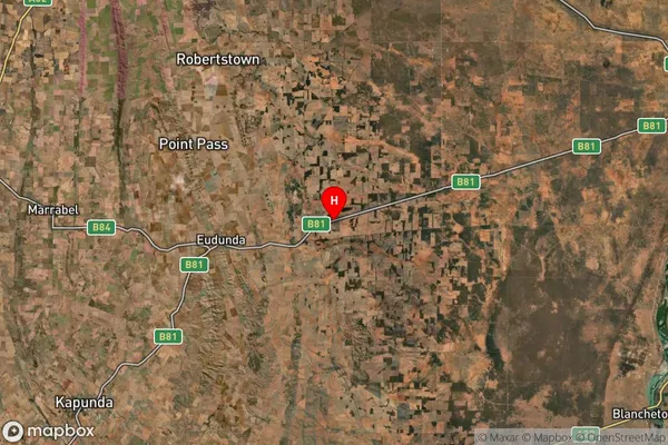 Sutherlands,South Australia Satellite Map