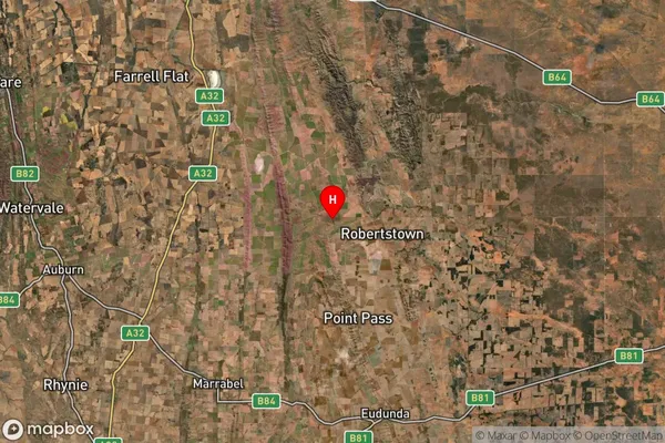 Brady Creek,South Australia Satellite Map