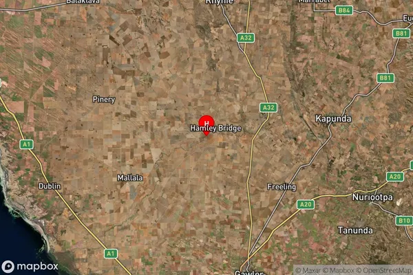 Hamley Bridge,South Australia Satellite Map