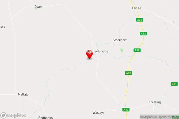 Hamley Bridge,South Australia Area Map