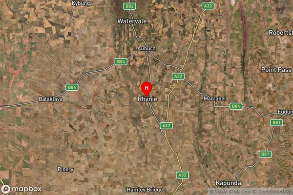 Rhynie,South Australia Satellite Map