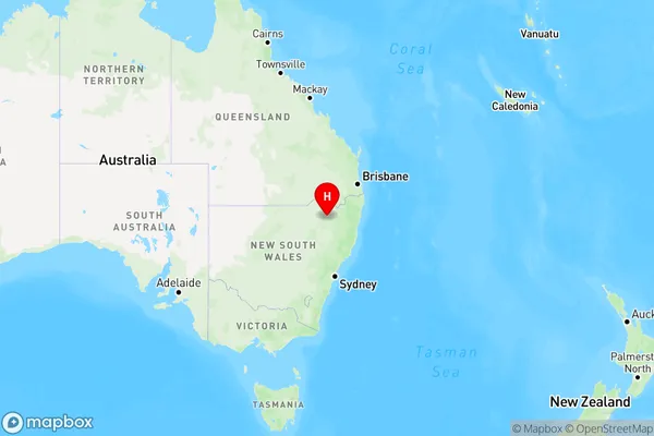 Bingara,New South Wales Region Map