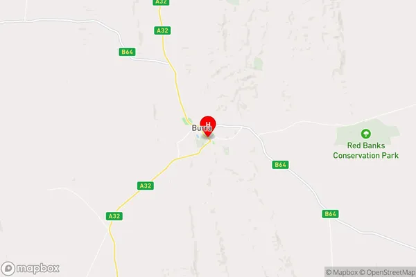 Burra,South Australia Area Map