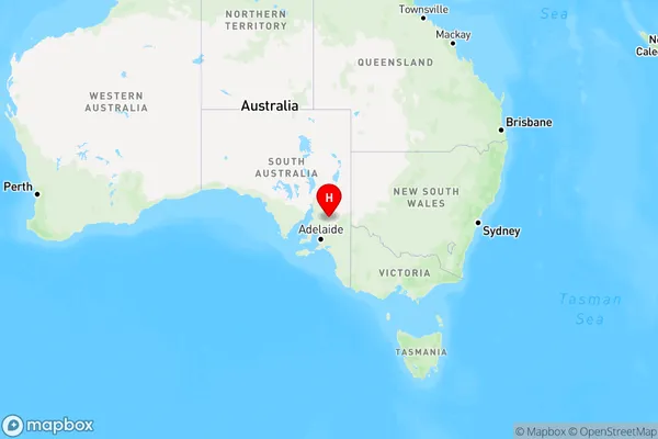 Burra Eastern Districts,South Australia Region Map