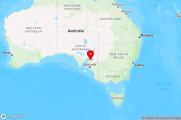 Canowie Belt,South Australia Region Map