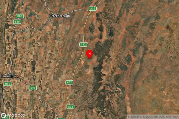 Terowie,South Australia Satellite Map