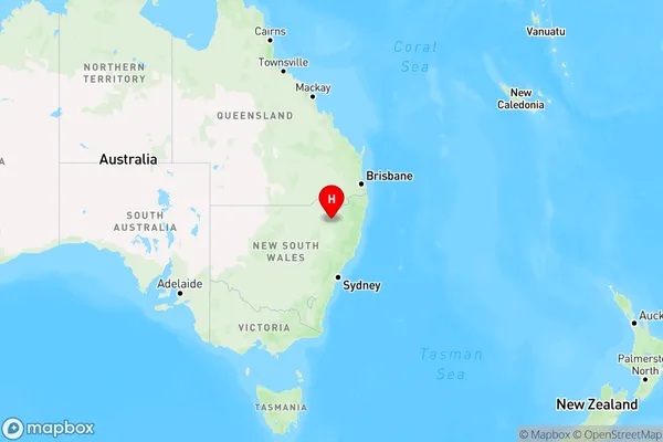 Upper Bingara,New South Wales Region Map