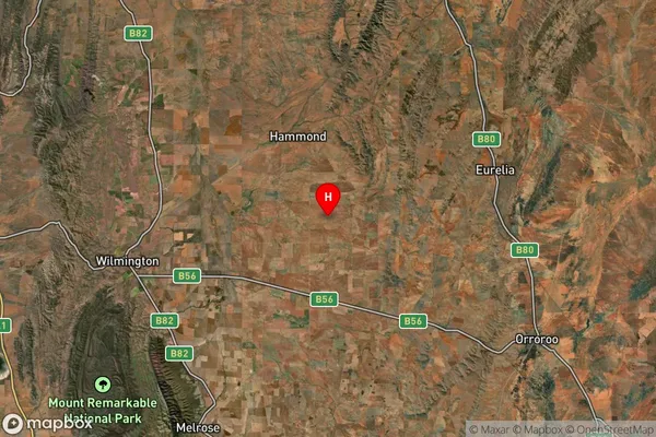 Amyton,South Australia Satellite Map