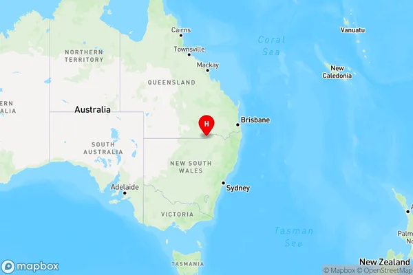 Mungindi,New South Wales Region Map