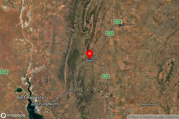 Quorn,South Australia Satellite Map