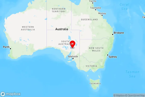 Hawker,South Australia Region Map