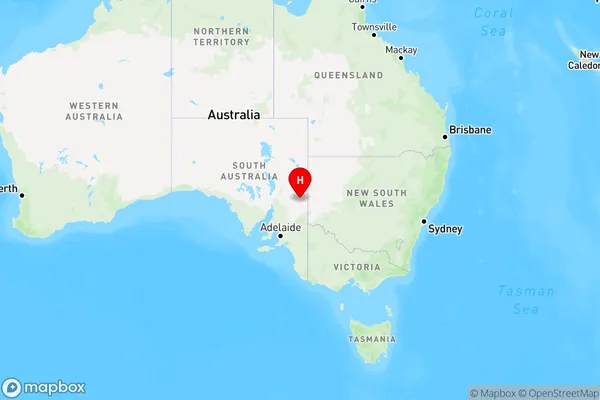 Olary,South Australia Region Map