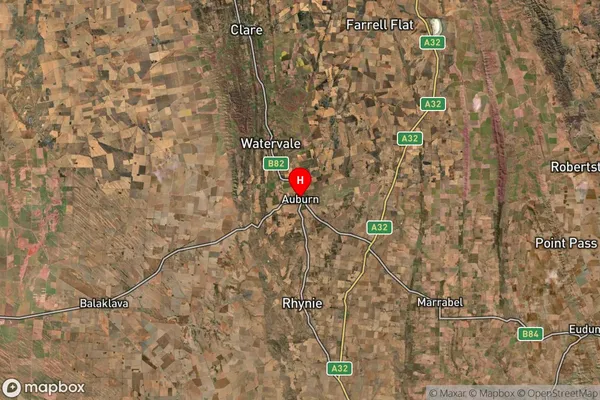 Auburn,South Australia Satellite Map