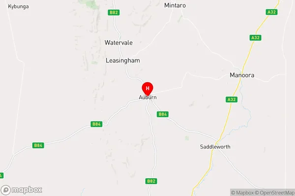 Auburn,South Australia Area Map