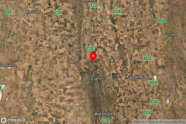 Barinia,South Australia Satellite Map